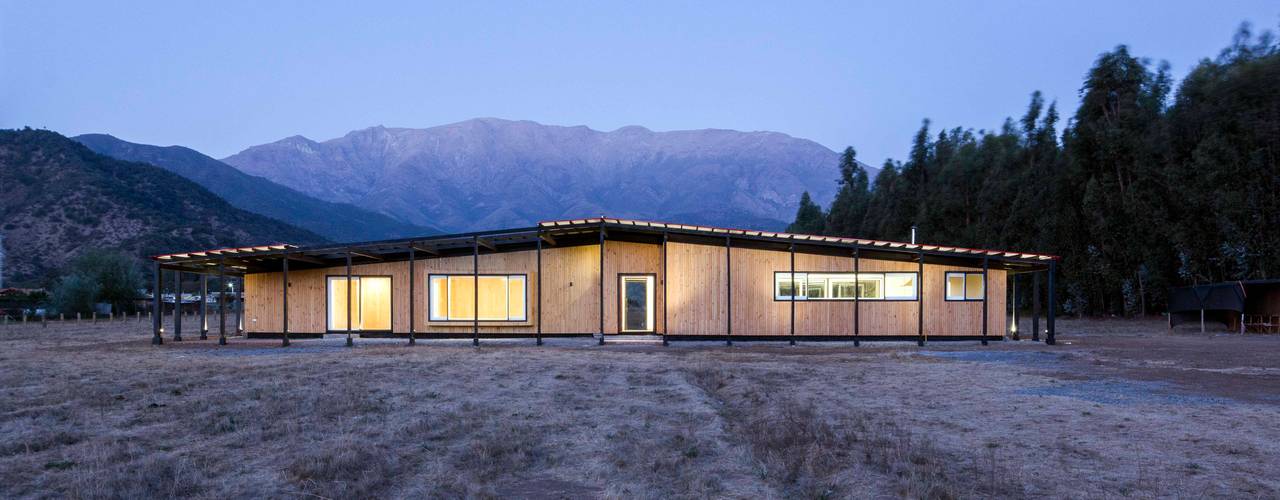 Casa Picarquín, Crescente Böhme Arquitectos Crescente Böhme Arquitectos منزل خشبي خشب Wood effect