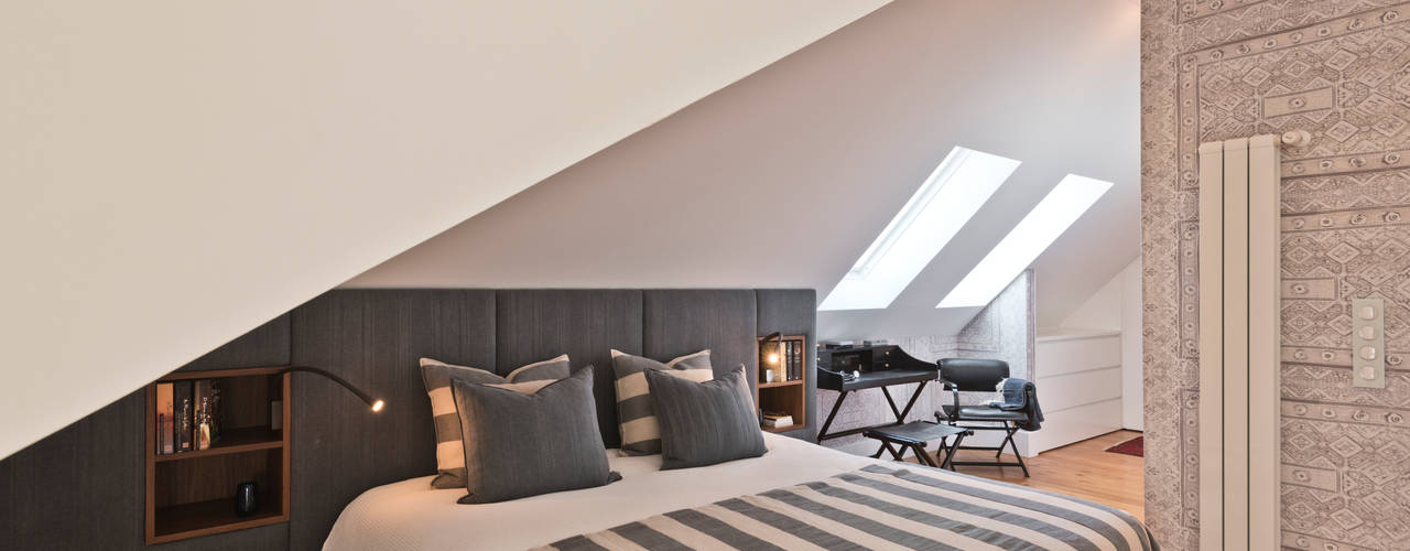 Remodelação e Decoração integral de Duplex, LAVRADIO DESIGN LAVRADIO DESIGN Modern style bedroom