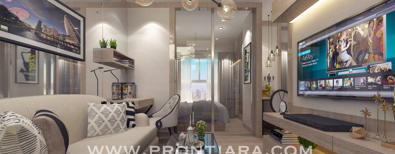 Plum condo 22.5 start 150,000฿ ออกแบบและตกแต่งภายใน, Prontiara Prontiara Study/office