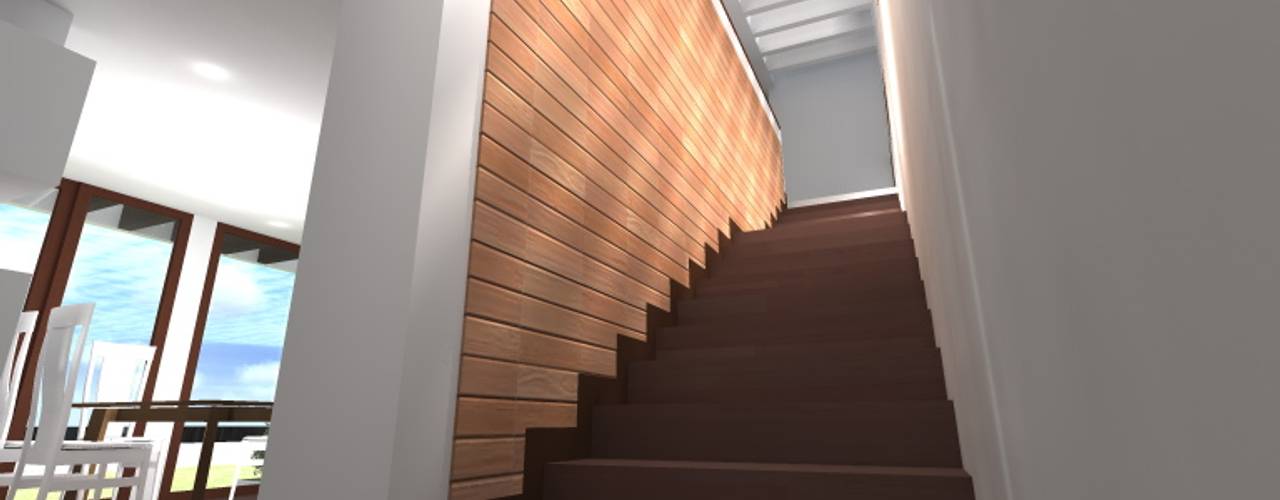 homify Stairs Wood Wood effect