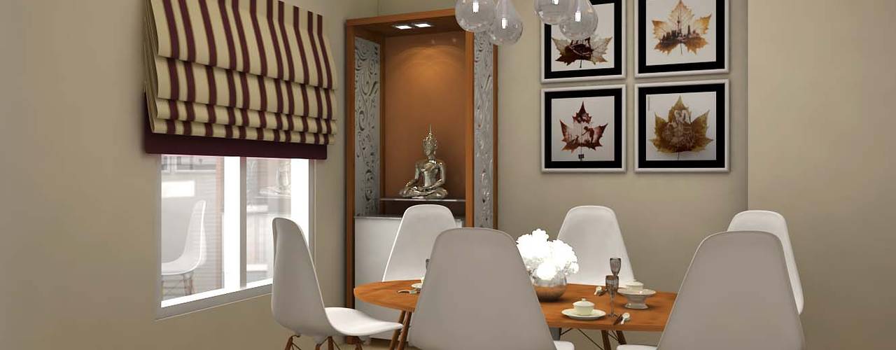 3BHK,Manish Nagar, Nagpur, Form & Function Form & Function Modern living room