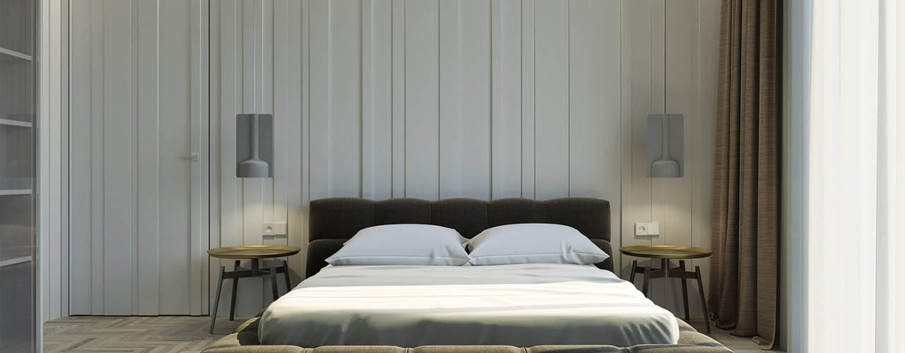 Turunc House, fatih beserek fatih beserek Modern style bedroom Wood-Plastic Composite