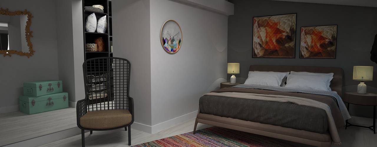 Ahsen - Murat Evi , Akay İç Mimarlık & Tasarım Akay İç Mimarlık & Tasarım Modern style bedroom