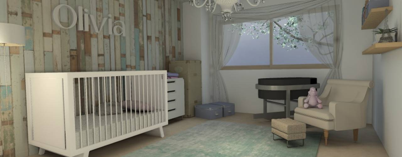 Diseño Interior Habitacion de bebe y cuarto de juegos, MM Design MM Design غرف الرضع