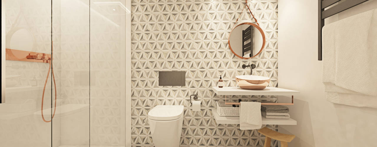 homify Modern style bathrooms Tiles