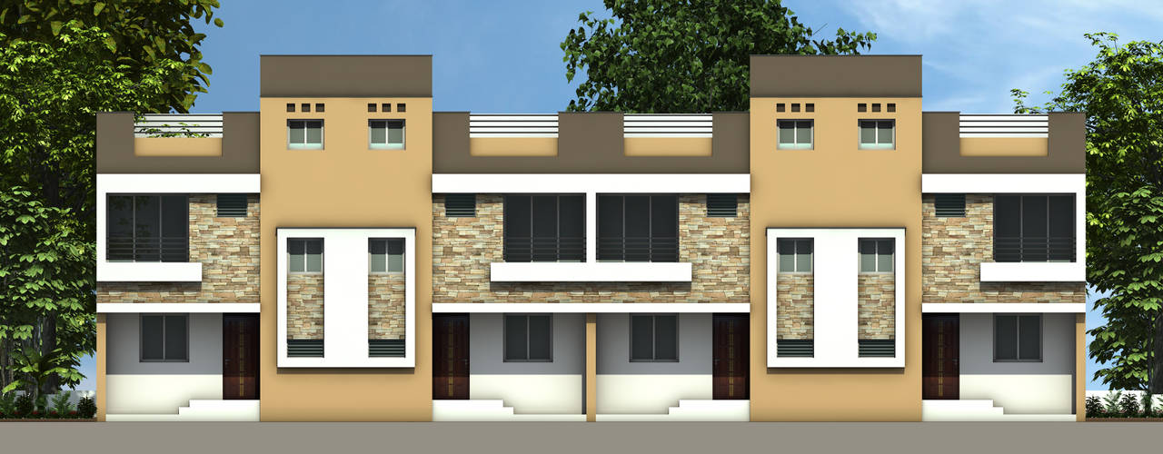 Raw House Duplex Scheme, Designclick: modern by Designclick,Modern