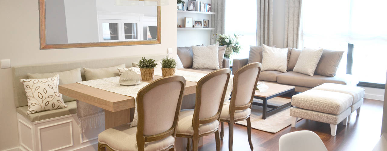 Un piso con mucha clase y elegancia para una familia completa, Thinking Home Thinking Home Comedores de estilo clásico