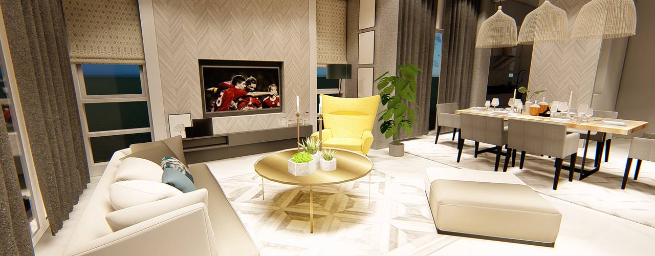 Modern Design - Compact Living Space , LI A'ALAF ARCHITECT LI A'ALAF ARCHITECT Modern living room