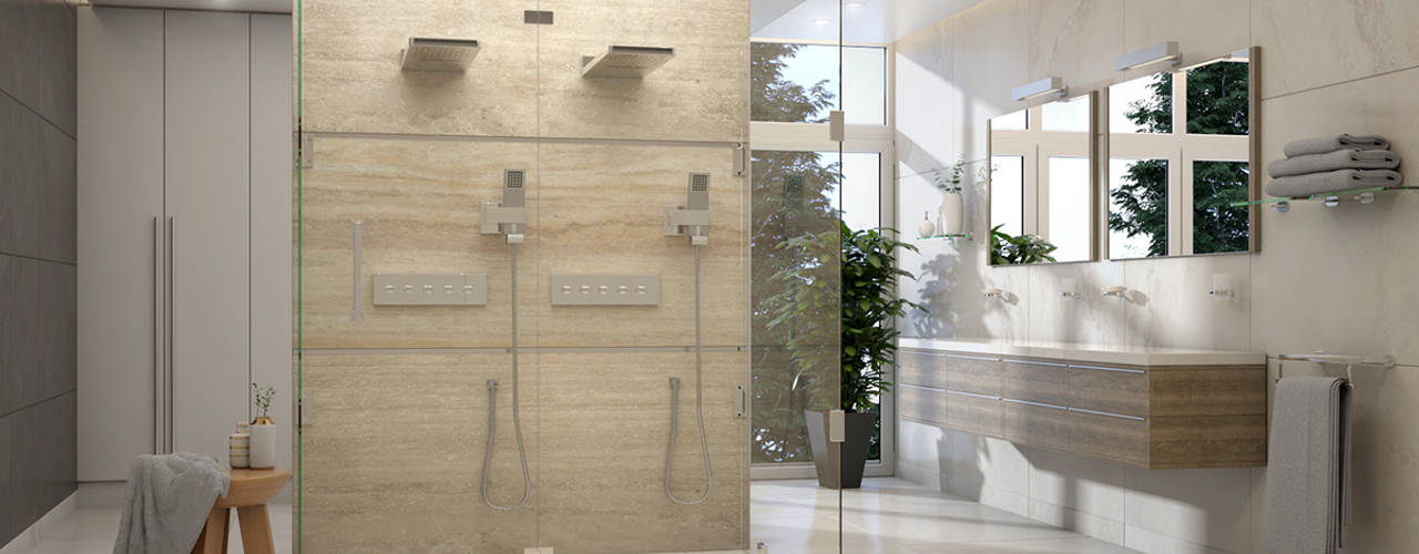 Diseño de Baño Moderno - Miami Brickell, Gabriela Afonso Gabriela Afonso Modern bathroom سنگ مرمر