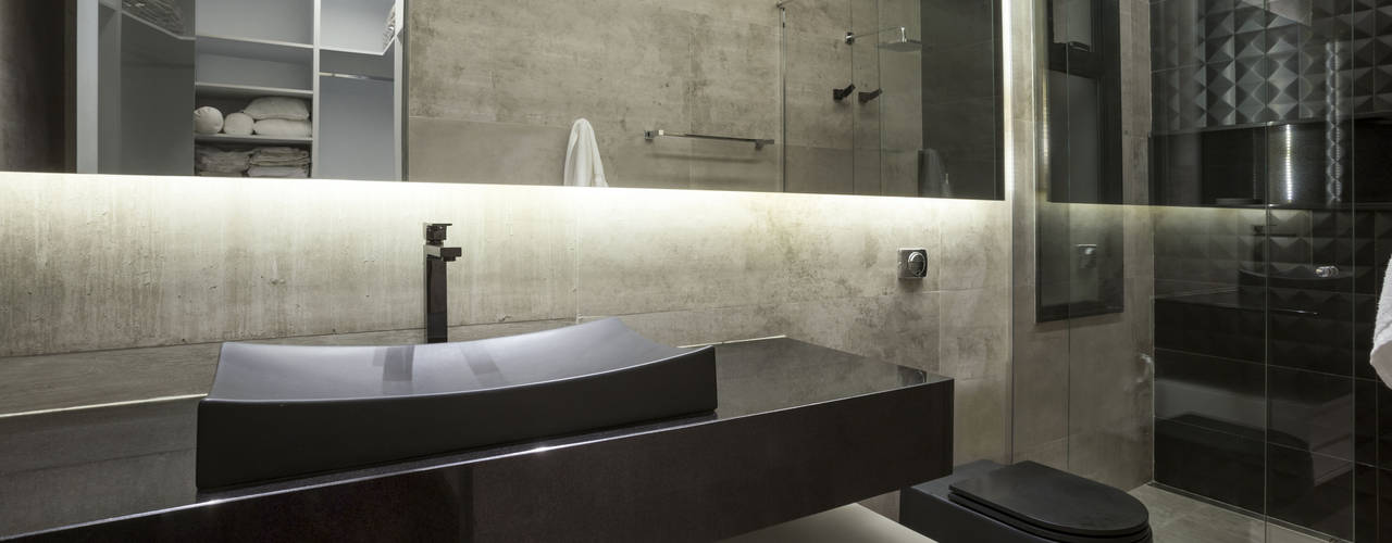 Casa J.C., Rosset Arquitetura Rosset Arquitetura 現代浴室設計點子、靈感&圖片