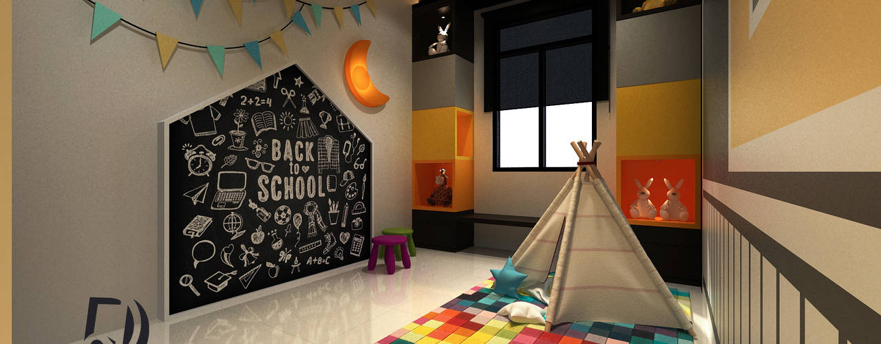 Proposed Interior Design for 2-Storey Terrace House, Desquared Design Desquared Design Nursery/kid’s room