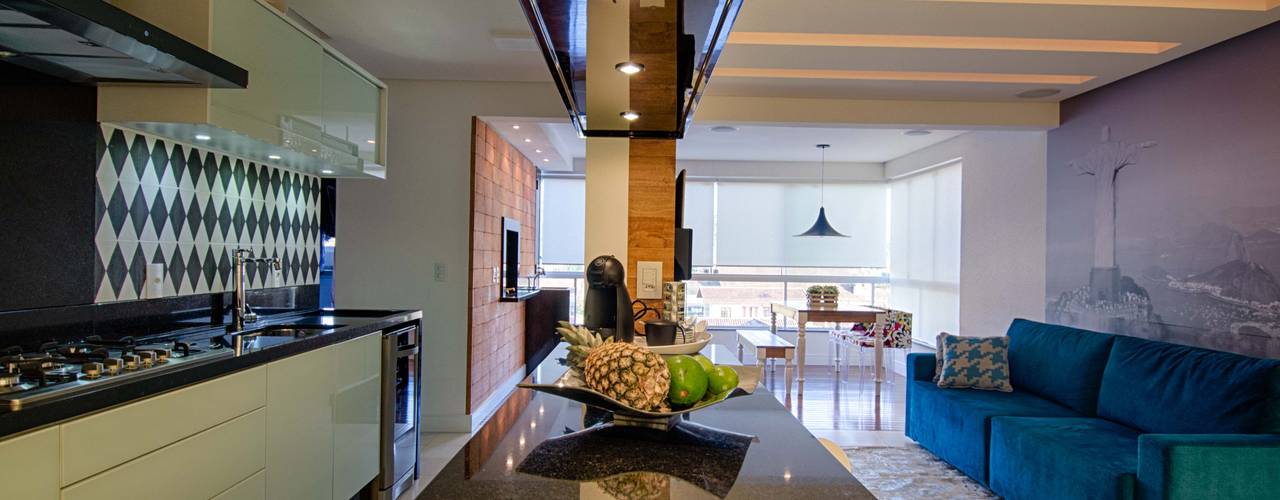 Decoração de Interiores - Apartamento JD, Form Arquitetura e Design Form Arquitetura e Design Salas de estar modernas