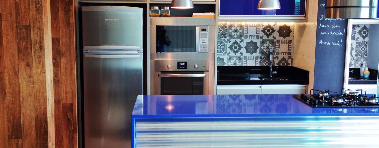 Cozinha Azul - FC, Form Arquitetura e Design Form Arquitetura e Design Kitchen units