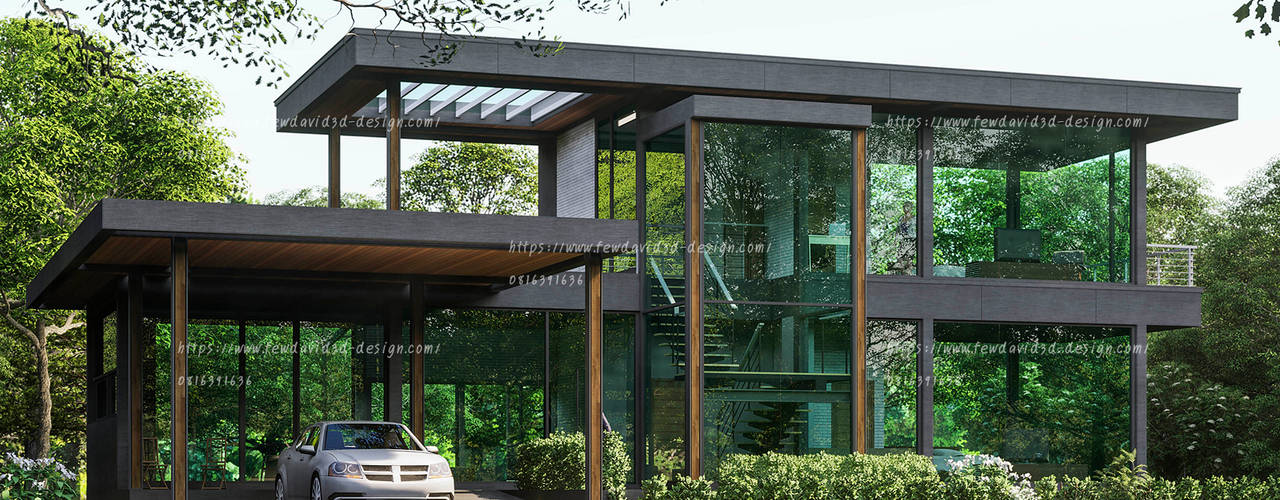 บ้านพักตากอากาศ 2ชั้น เขาใหญ่ นครราชสีมา, fewdavid3d-design fewdavid3d-design บ้านเดี่ยว