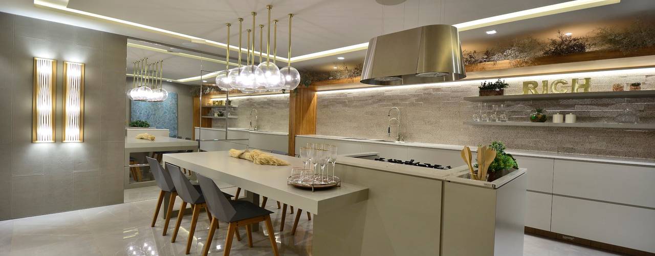 GOURMET CONCEITUAL , Motta Viegas arquitetura + design Motta Viegas arquitetura + design Inbouwkeukens Hout Hout