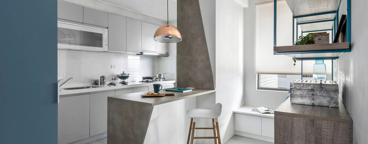 八號屋, 寓子設計 寓子設計 Scandinavian style kitchen