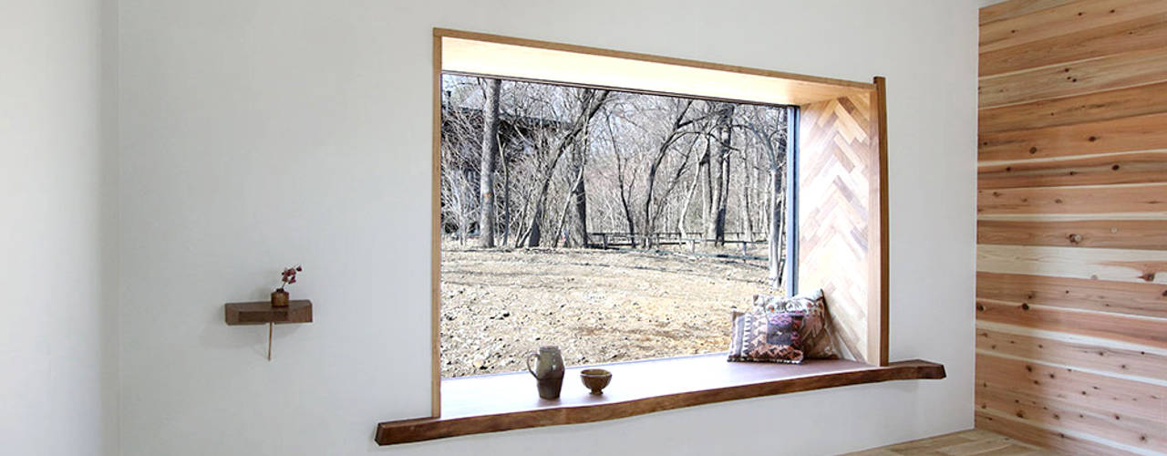 Case Study House #55 O house, NASU CLUB NASU CLUB Wooden windows Wood Wood effect