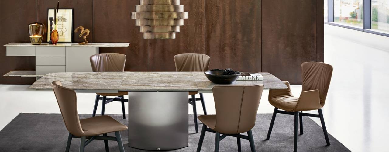 Adler Extendable Table, IQ Furniture IQ Furniture غرفة السفرة حجر