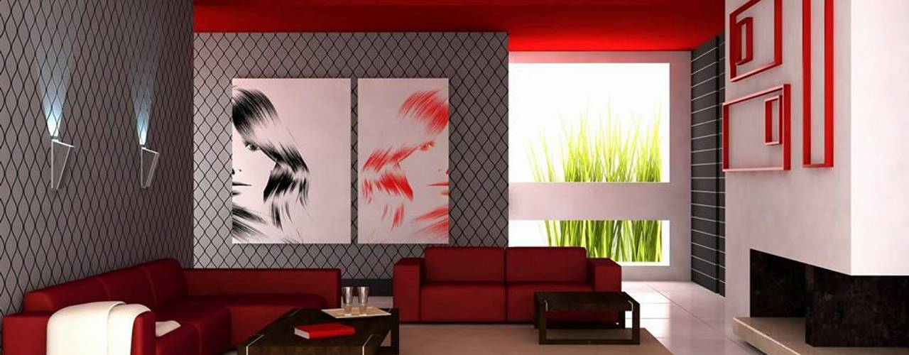 Premium Vector | Sketch living room. doodle house interior with couch, lamp  and picture frames. freehand drawing home black and white vector interior