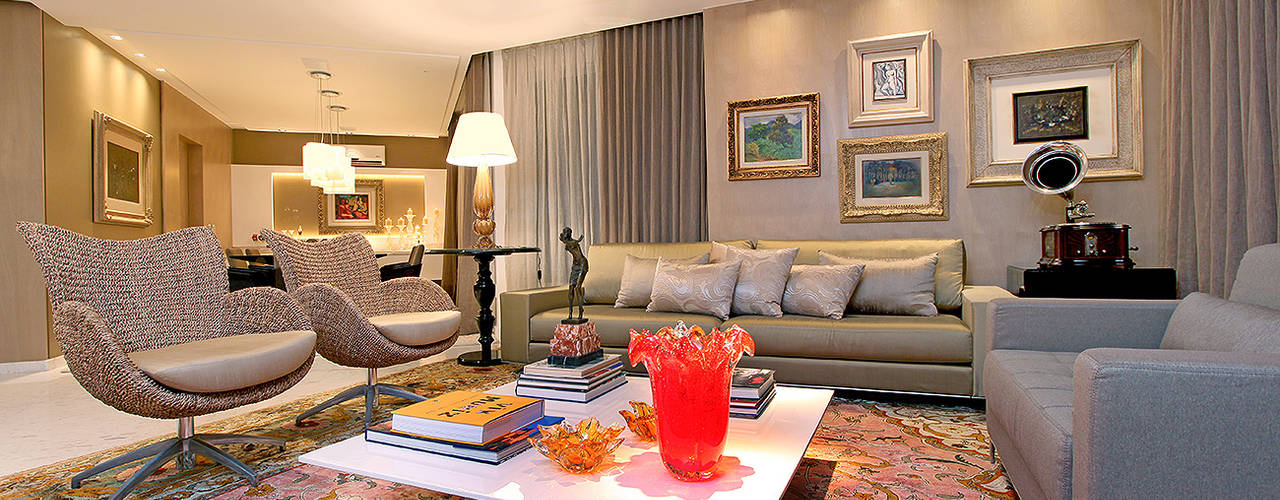 Apartamento Praia de Iracema, RI Arquitetura RI Arquitetura Rustic style living room