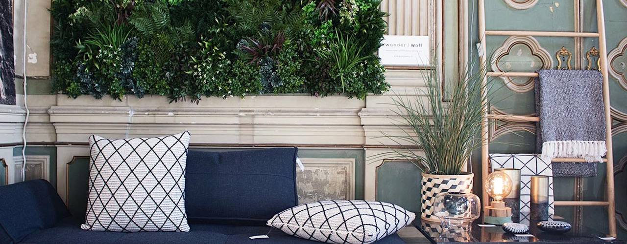 Stock the nature, Wonder Wall - Jardins Verticais e Plantas Artificiais Wonder Wall - Jardins Verticais e Plantas Artificiais Modern living room