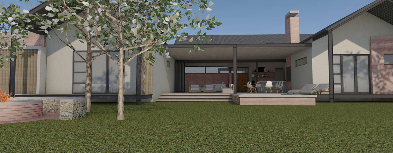 HOUSE 1764, ENDesigns Architectural Studio ENDesigns Architectural Studio Balcon, Veranda & Terrasse modernes