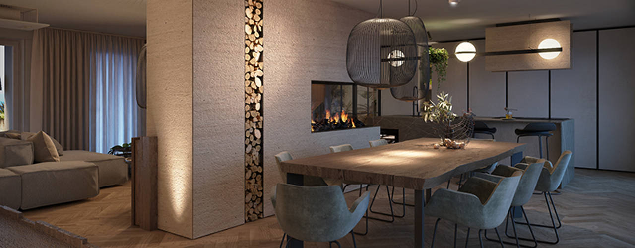 Anna Claudia Apartment , FRANCESCO CARDANO Interior designer FRANCESCO CARDANO Interior designer Industrial style dining room