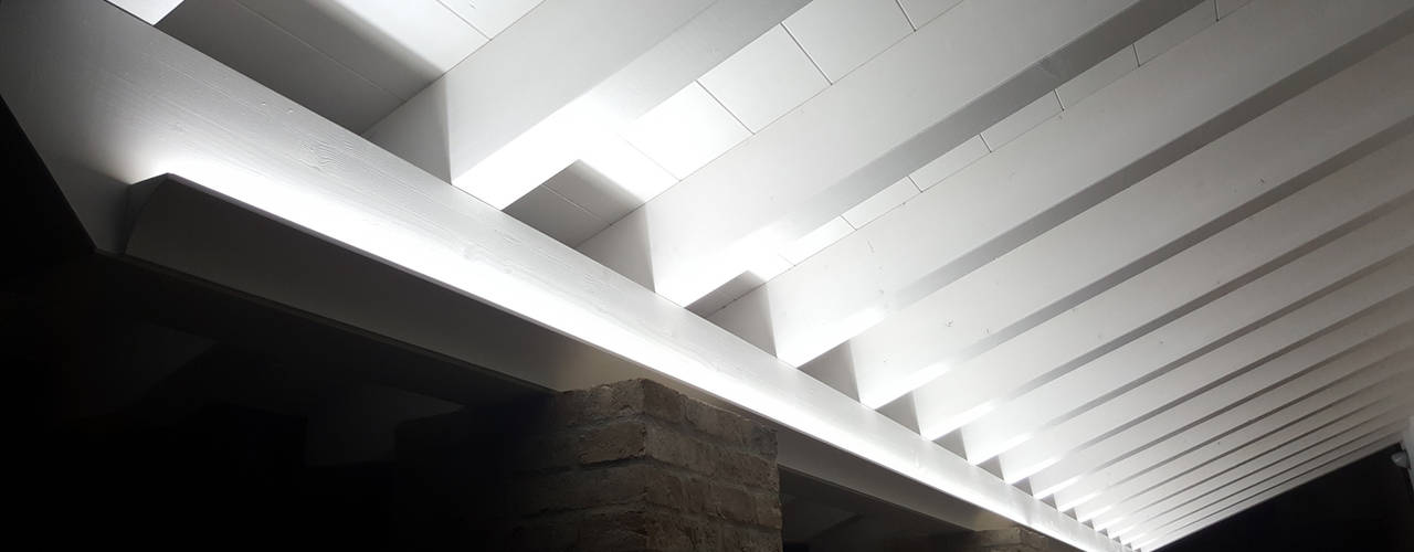Cornice per led moderna a soffitto, Eleni Lighting Eleni Lighting Balcone, Veranda & Terrazza in stile moderno
