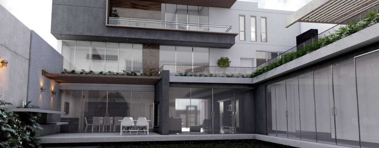 Construcción de casa en Ciudad de México - Casa Coz, GA Experimental GA Experimental Casa di campagna