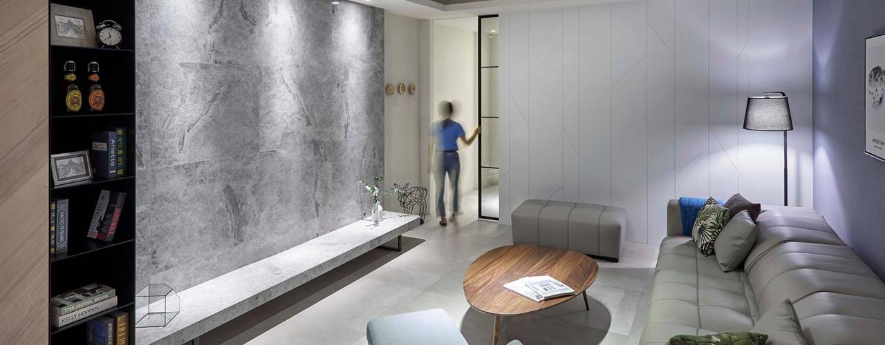 台中 - 大肚, 禾廊室內設計 禾廊室內設計 Scandinavian style living room Marble