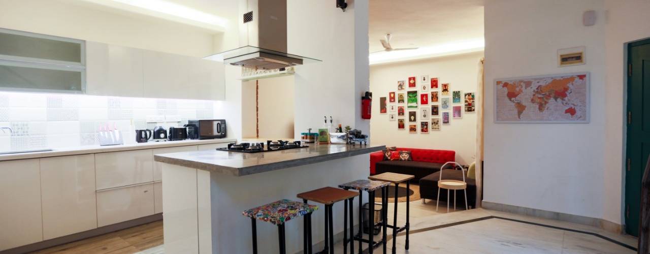 Mr Sathya Site at HSR Bangalore, Design Space Design Space Modern kitchen Plywood
