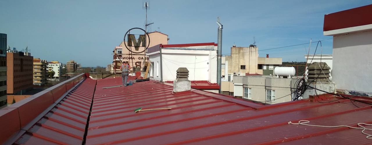 Constructores Badajoz: sustitución de cubierta para comunidad de vecinos , Construcciones Pedro Flecha Construcciones Pedro Flecha