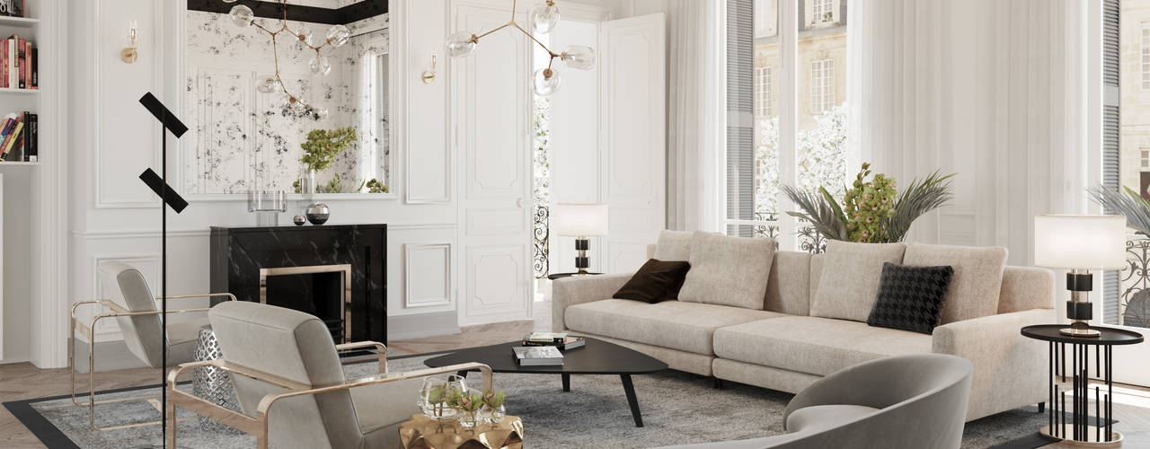 In House Designs - Modern Living Room Ideas, Dessiner Interior Architectural Dessiner Interior Architectural Nowoczesny salon