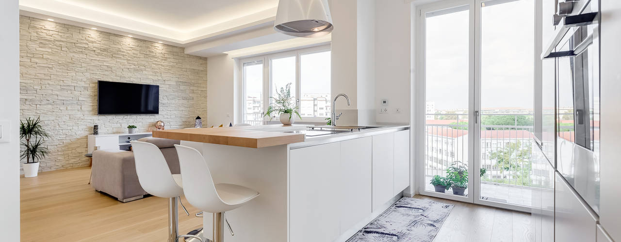 Don Bosco Minimal Design - Eleganza e Semplicità per una Casa Moderna, EF_Archidesign EF_Archidesign Cozinhas modernas