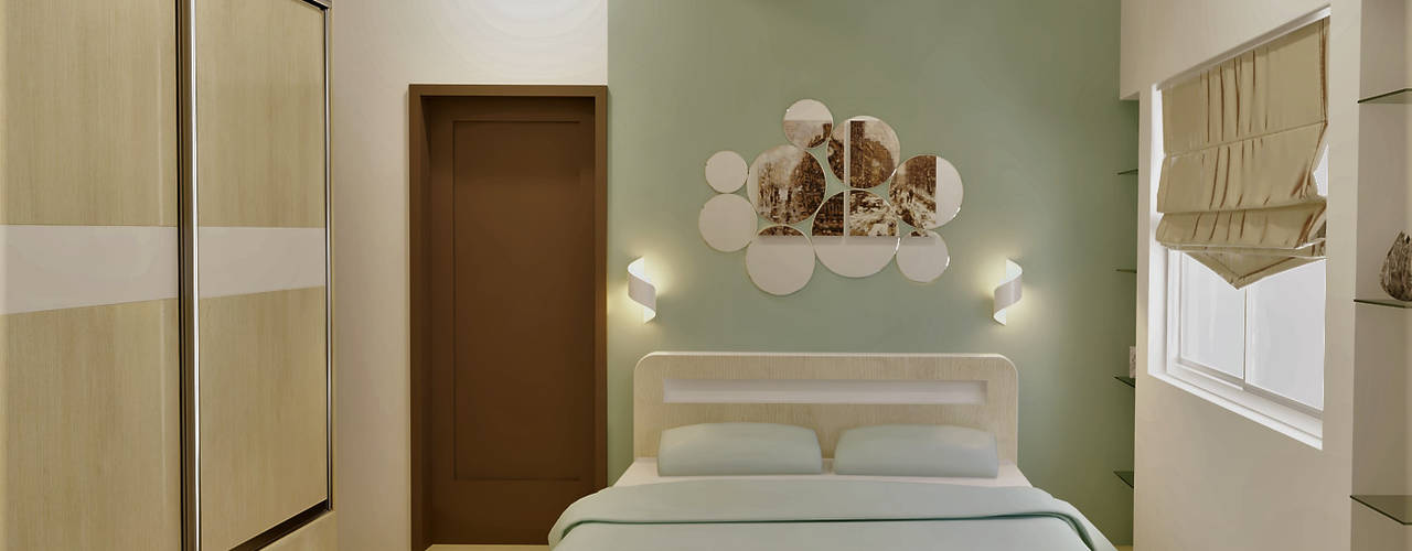 Bedroom Design Ideas, Golden Spiral Productionz (p) ltd Golden Spiral Productionz (p) ltd Modern style bedroom