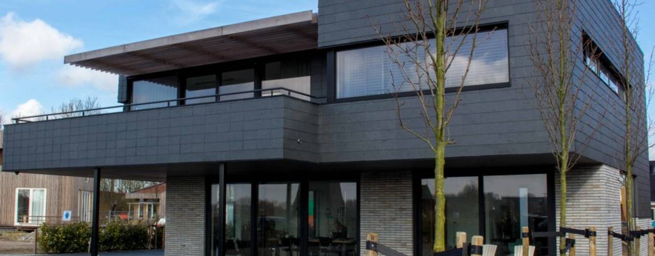 Moderne Villa in Plan Vaart Alkmaar, Nico Dekker Ontwerp & Bouwkunde Nico Dekker Ontwerp & Bouwkunde