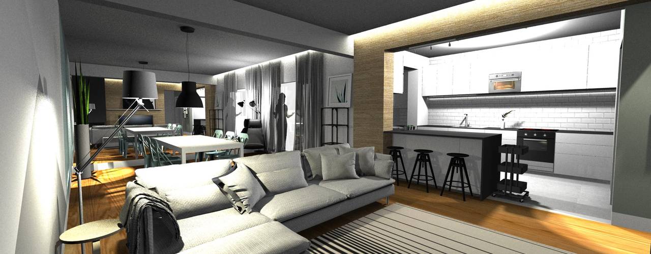 Design de interiores - Apartamento em Cascais, Form Arquitetura e Design Form Arquitetura e Design