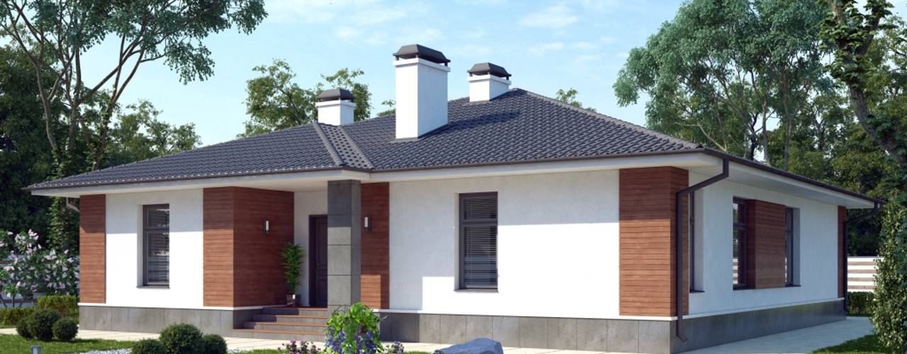 Дафни_188 кв.м, Vesco Construction Vesco Construction Casas minimalistas