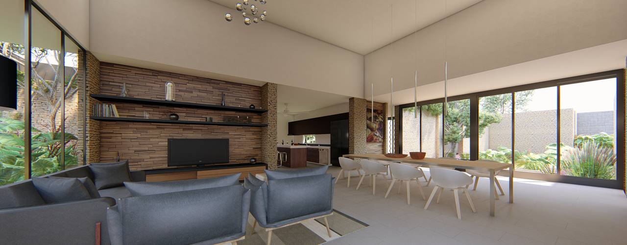 Casa Arboleda, EMERGENTE | Arquitectura EMERGENTE | Arquitectura Modern living room