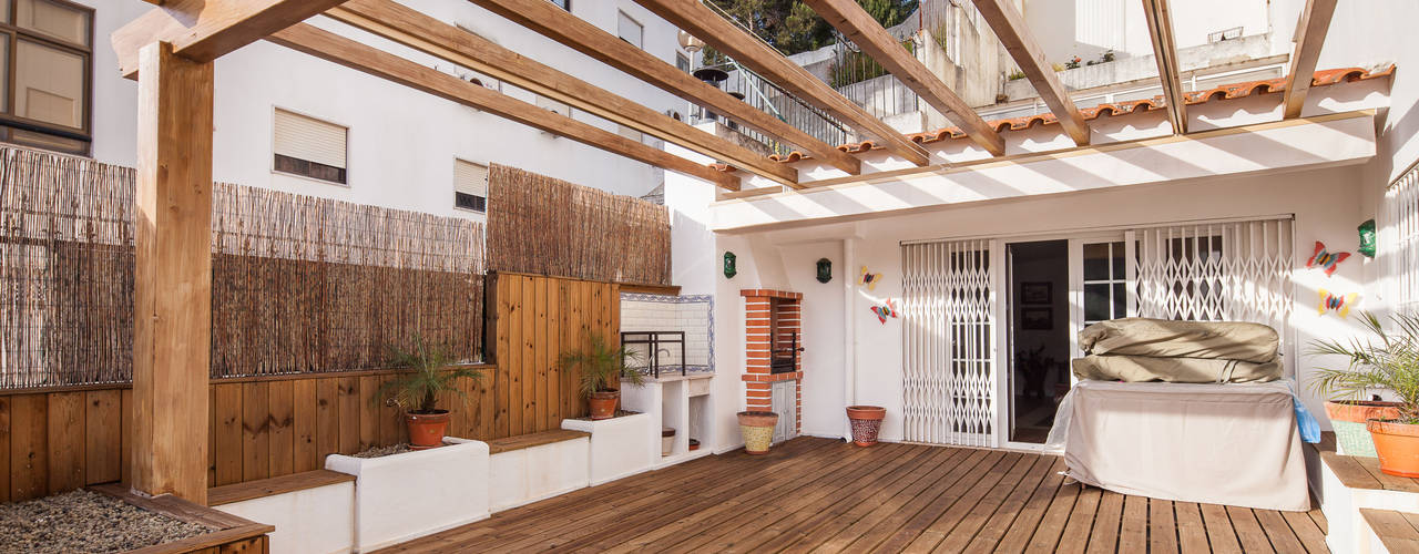 Demolição de Apartamento em Cascais, Atelier d'Maison Atelier d'Maison Modern terrace