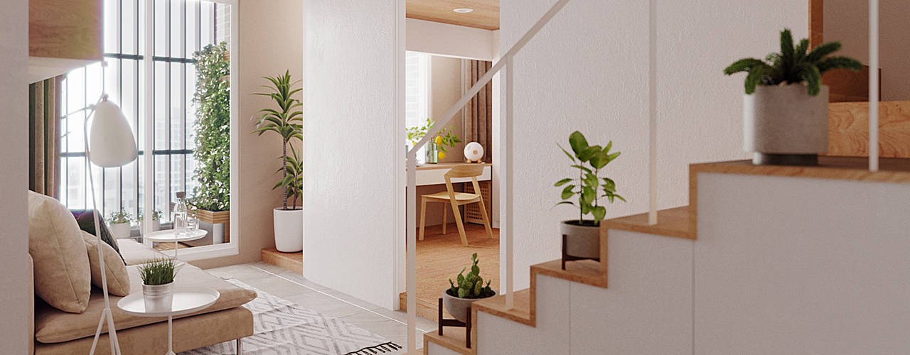 Kaohsiung 蔡宅, 景寓空間設計 景寓空間設計 现代客厅設計點子、靈感 & 圖片
