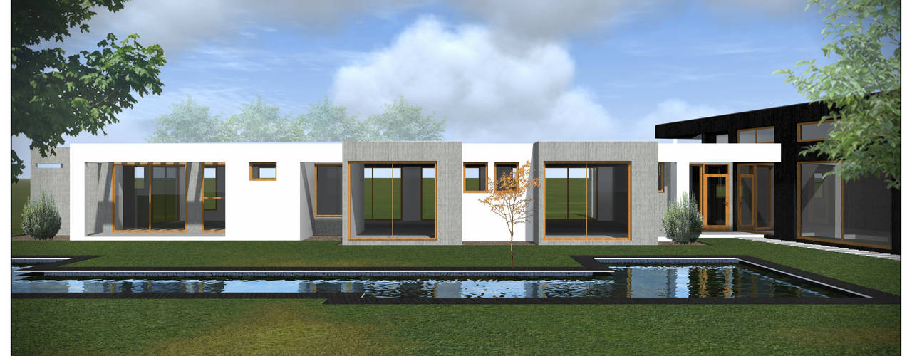 VIVIENDA RURAL CONTEMPORÁNEA PANEL SIP, Vicente Espinoza M. - Arquitecto Vicente Espinoza M. - Arquitecto Окремий будинок