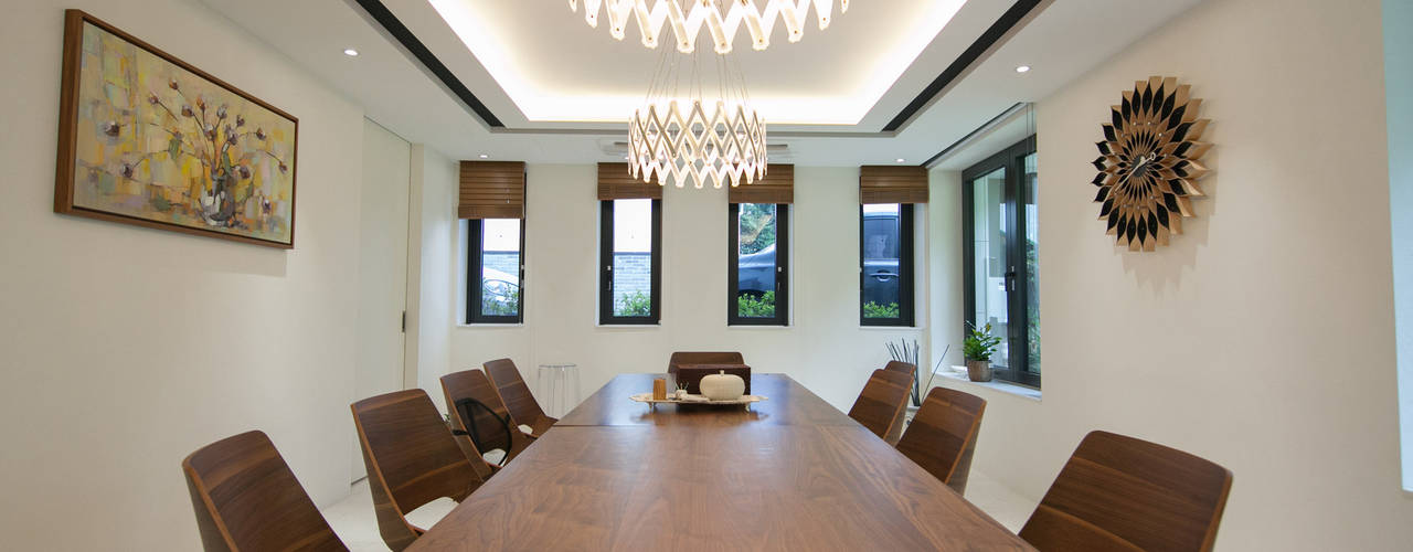 자곡동 J씨 하우스, designforn designforn Modern dining room Marble