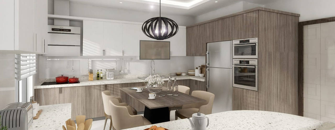 Bağlıca'da Mutfak Tasarımı, Mimayris Proje ve Yapı Ltd. Şti. Mimayris Proje ve Yapı Ltd. Şti. Cocinas modernas: Ideas, imágenes y decoración Tableros de virutas orientadas