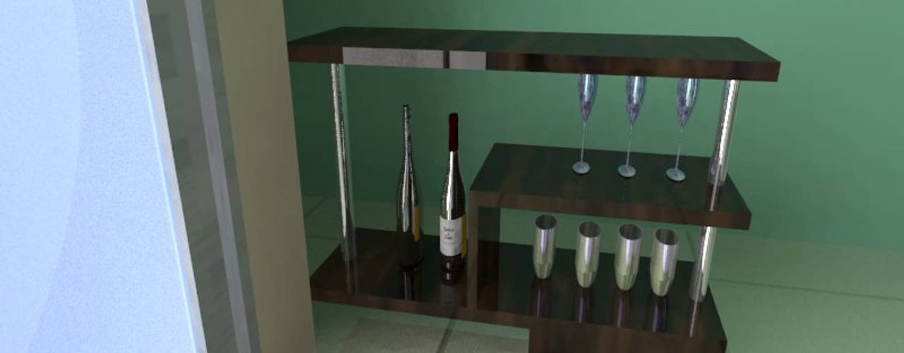 Barra en poco espacio, Constru - Acción Constru - Acción Modern Home Wine Cellar Wood Wood effect