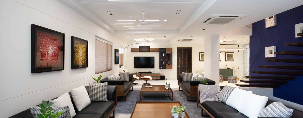 Image showcasing Opulent interiors and design elegance in a penthouse in Delhi | homify