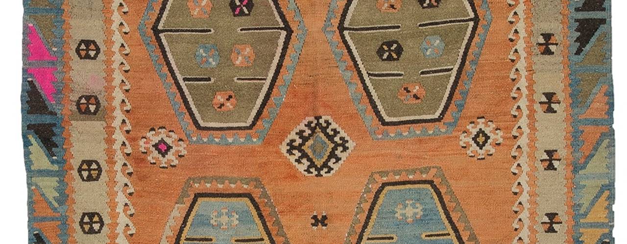 Kilim Rugs, Heritage Nomadic Art Gallery Heritage Nomadic Art Gallery Interior garden Wool Orange