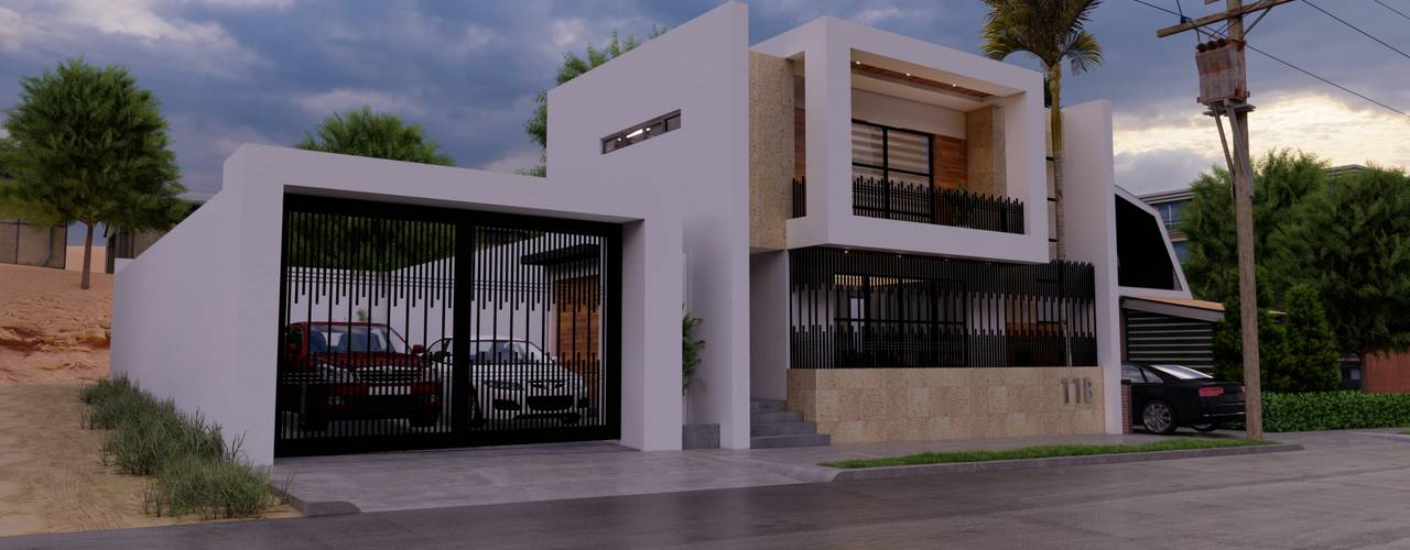 Diseno De Casa Moderna En Nogales Costo 800 000 Pesos Homify Homify