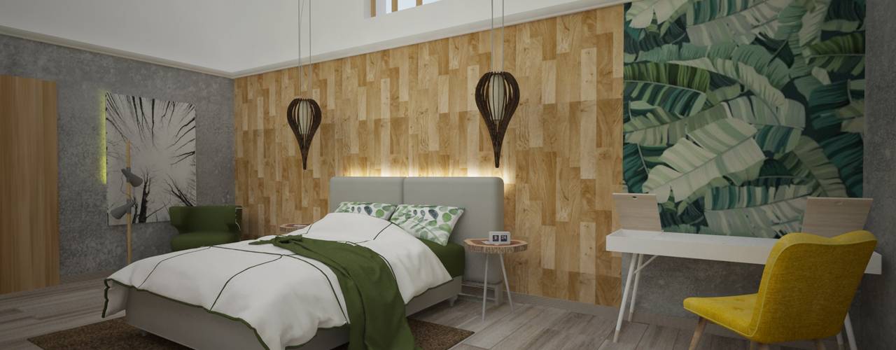 Hotel Boutique Centro Histórico, Armo Dezain Armo Dezain Rustic style bedroom Wood-Plastic Composite Wood effect