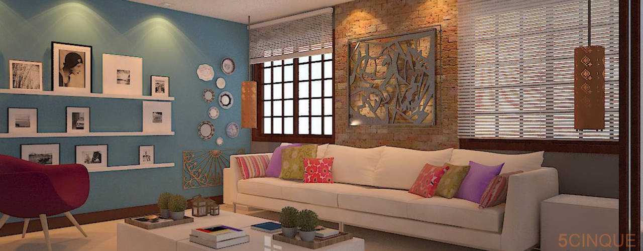 Decorar uma grande residência sem obras, 5CINQUE ARQUITETURA LTDA 5CINQUE ARQUITETURA LTDA Living room